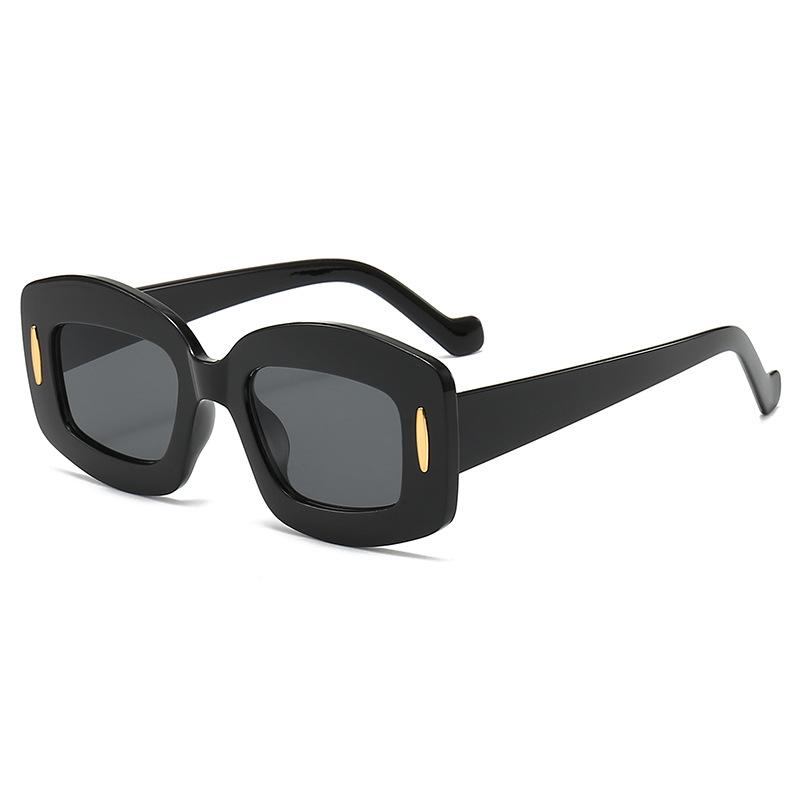 

Big Frame Vintage Oval Sunglasses Women Men Retro Square Sun Glasses Round Eye Goggles Unisex Fashion Accessories MULTI
