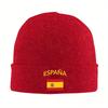 New New Spain Spanish Flag Warm Knitted Cap Hip Hop Bonnet Hat Autumn Winter Outdoor Beanies Hats For Unisex Women Adult