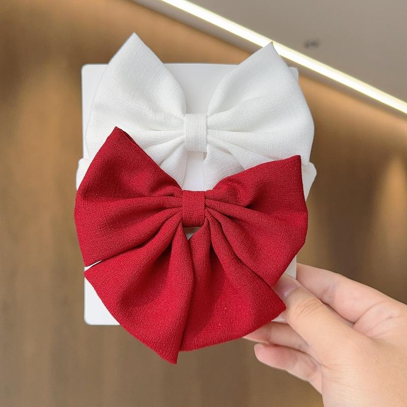 2PCS/Lot Solid Color Grosgrain Ribbon Hair Bows Boutique Hair Clip For Girls Hairgrips New Headwear Kids Hair Accessories Gift