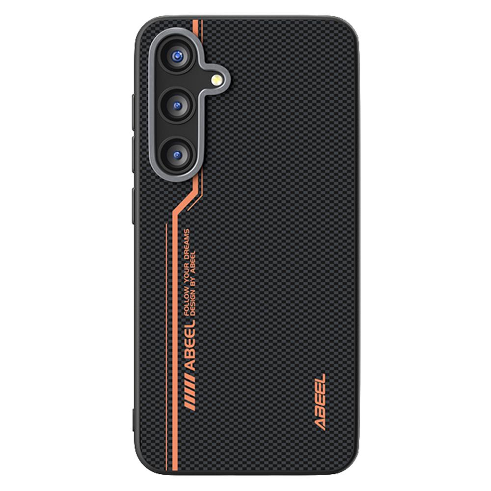 ABEEL Θήκη Για Samsung Galaxy S25 FE Συμβατή με MagSafe Εκτυπωμένη PC TPU Κράμα Αλουμινίου Δερμάτινη Θήκη Τηλεφώνου