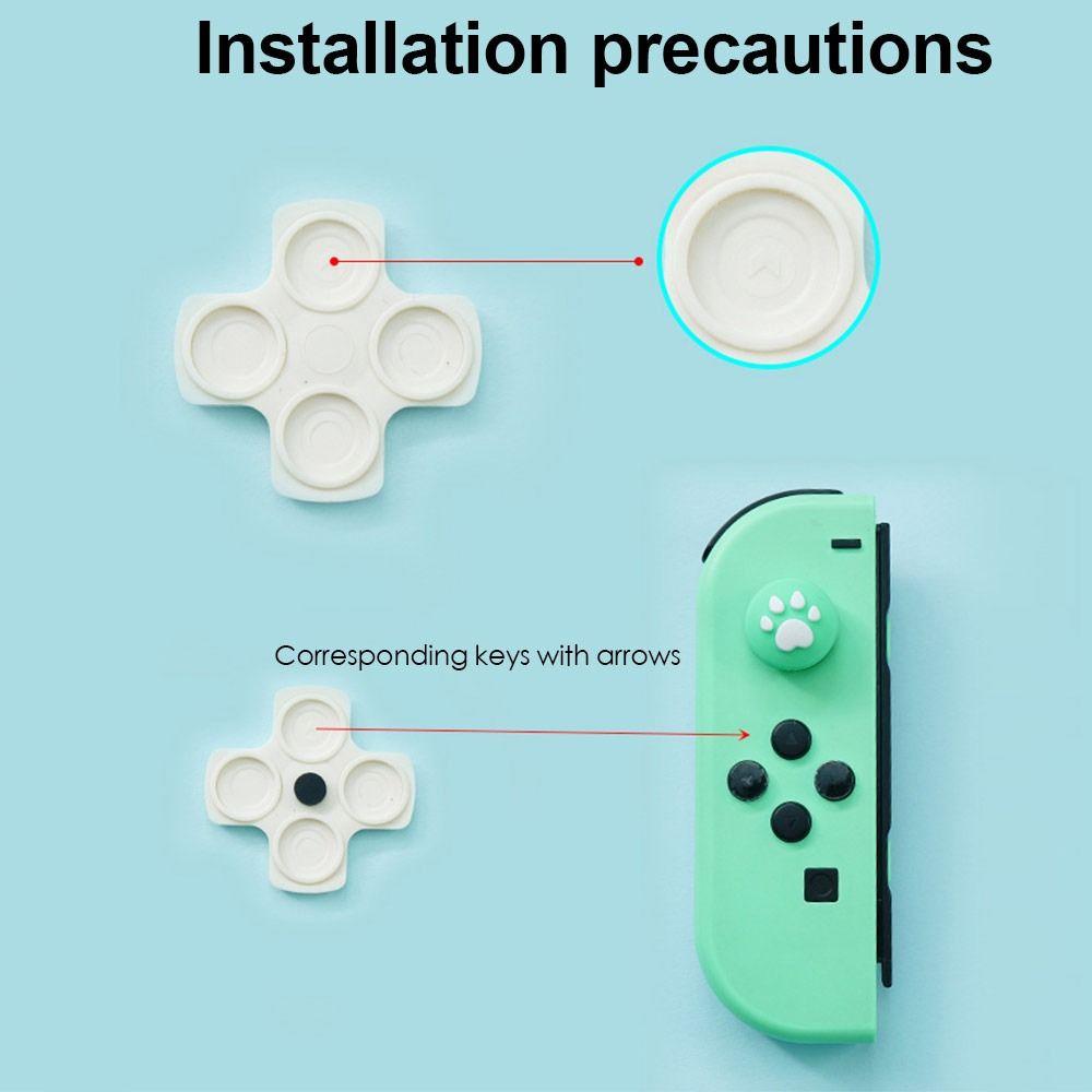 Replacement Parts Game Controller Joystick Caps Direction Key Cover Cross Button Thumb Sticker