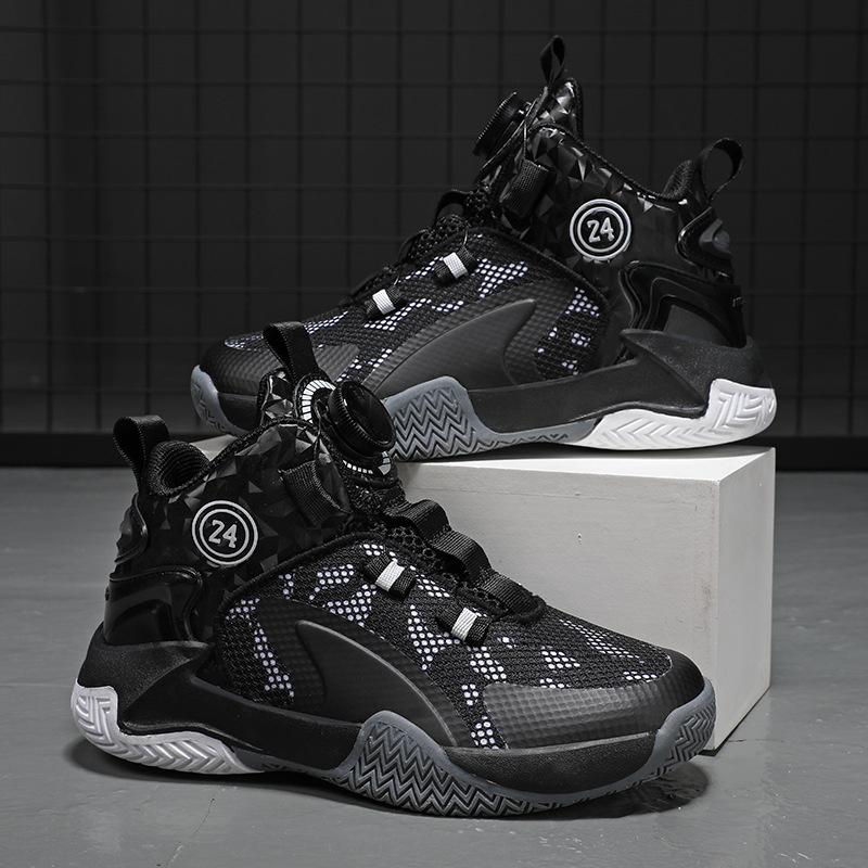 Kinder Basketballschuhe Jungen Sneaker Rutschfeste Kinder Trainer Basketballschuhe Outdoor Kinder Sportschuhe