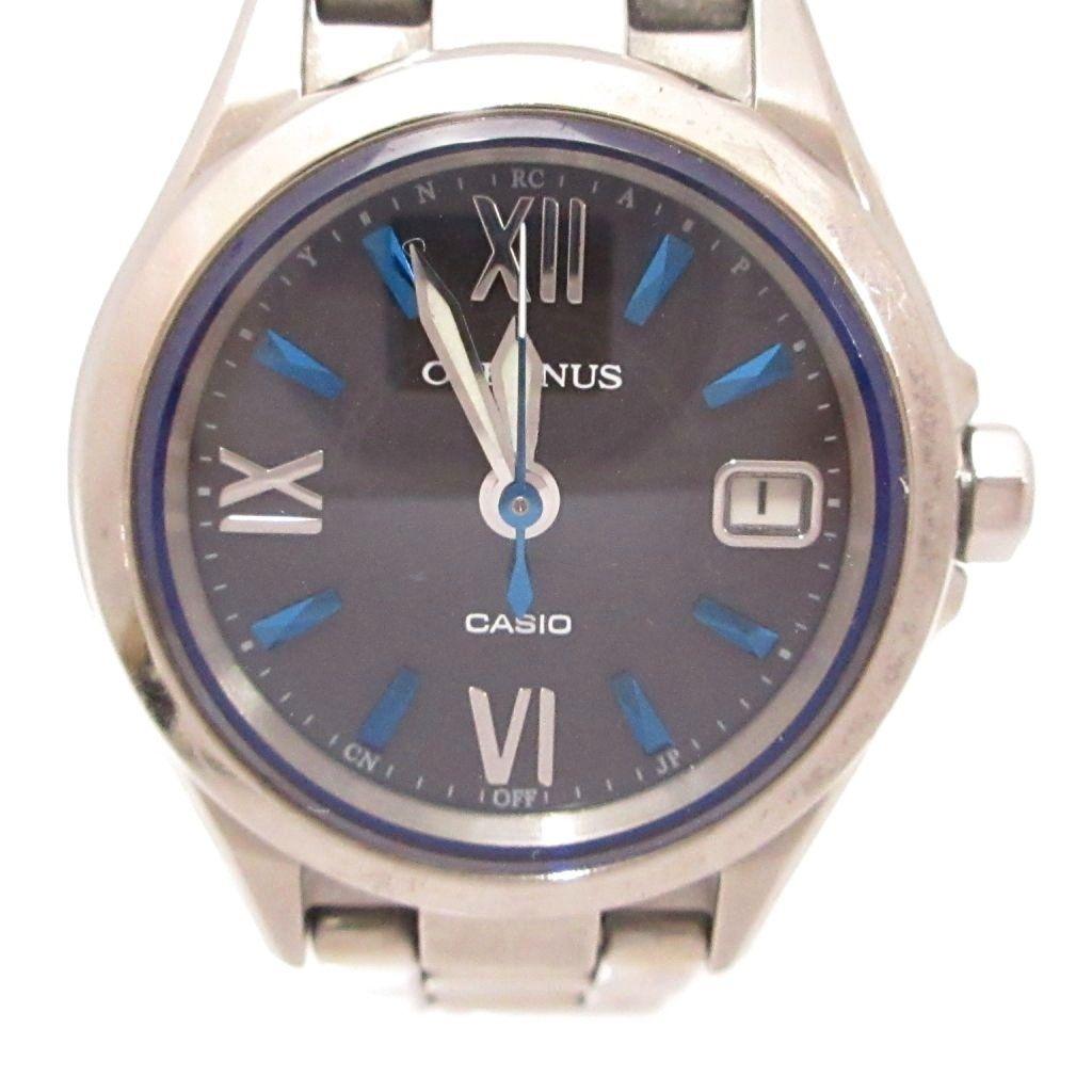 Used Casio CASIO OCEANUS 3 hands model watch tough solar radio wave silver color OCW-70J-1AJF /JS