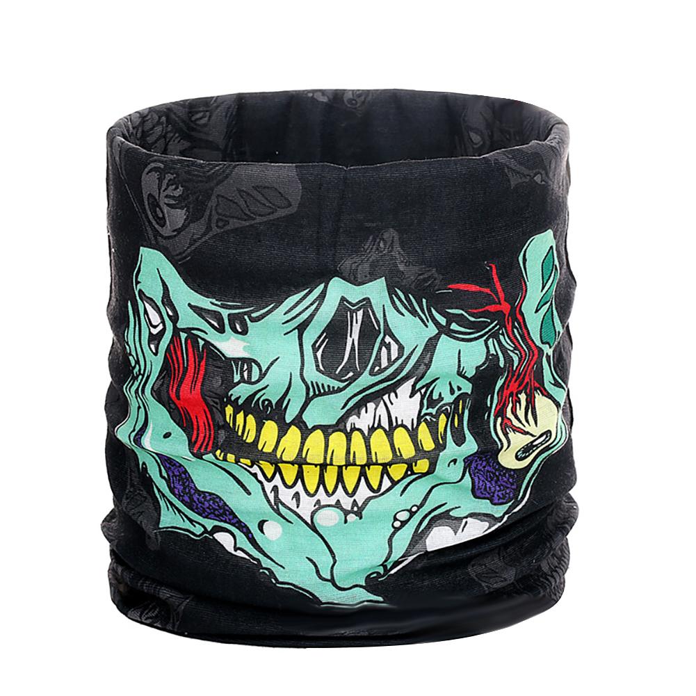 Halloween Props Mask Multi-function Seamless Headscarf Outdoor Sports Riding Mask Horror Skull Collar