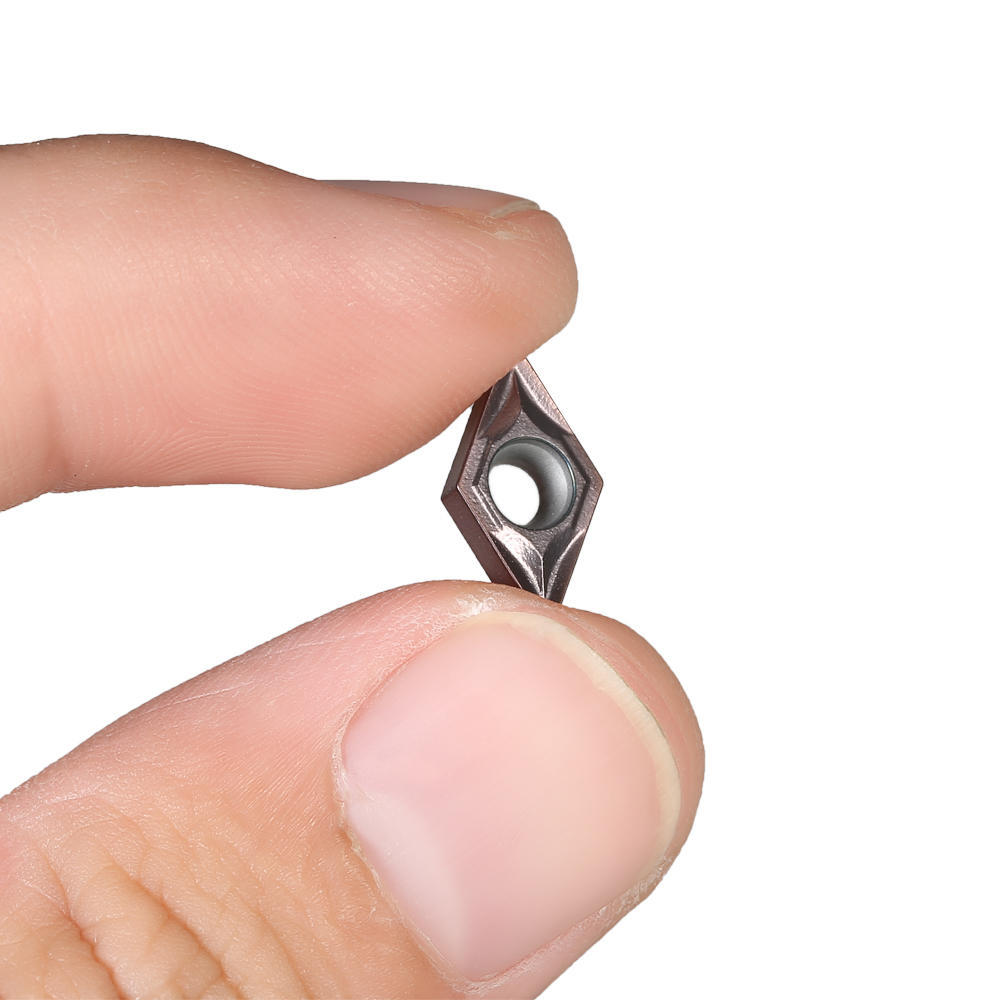 10 st/låda DCMT070204 VP15TF DCMT21.51 Karbidinsatser för CNC-svarvverktyg