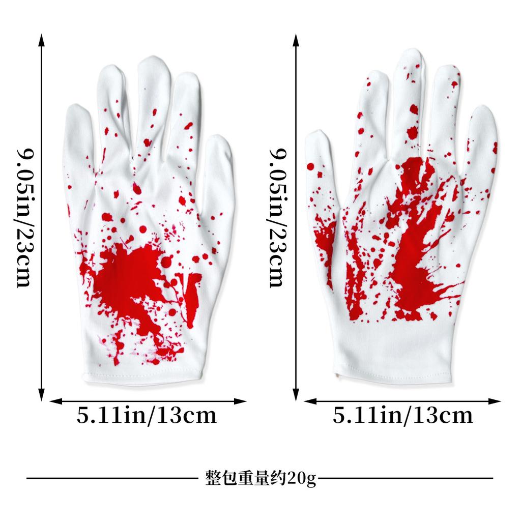 Halloween Haunted House Horror Atmosphere Dress Up Props Blood Gloves Socks Apron Cosplay Devil Suit