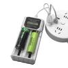 Double Slot USB C Battery Charging Universal For 2A 3A 14500 18650 21700 26650 Batteries With Intelligent Recognition