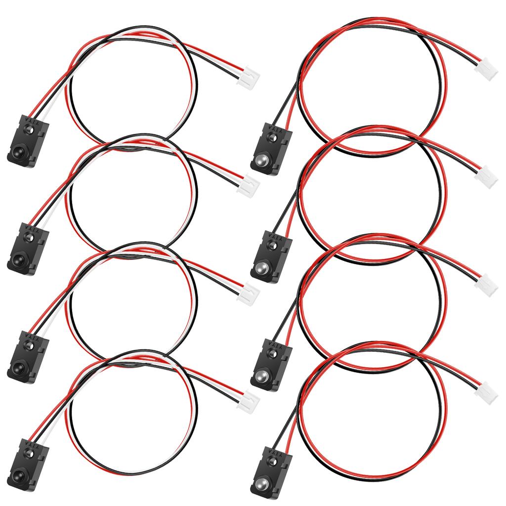 4 Pairs Infrared Break Beam Sensor Switch Photoelectric Sensor for DIY Electronics, Automation Projects & Industrial Controls, C