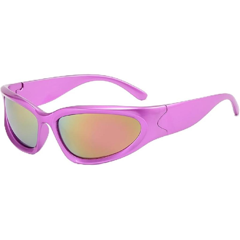 LASPOR Wrap Around Sport Sunglasses for Women Men Sport Shades Glasses Y2K Sunglasses