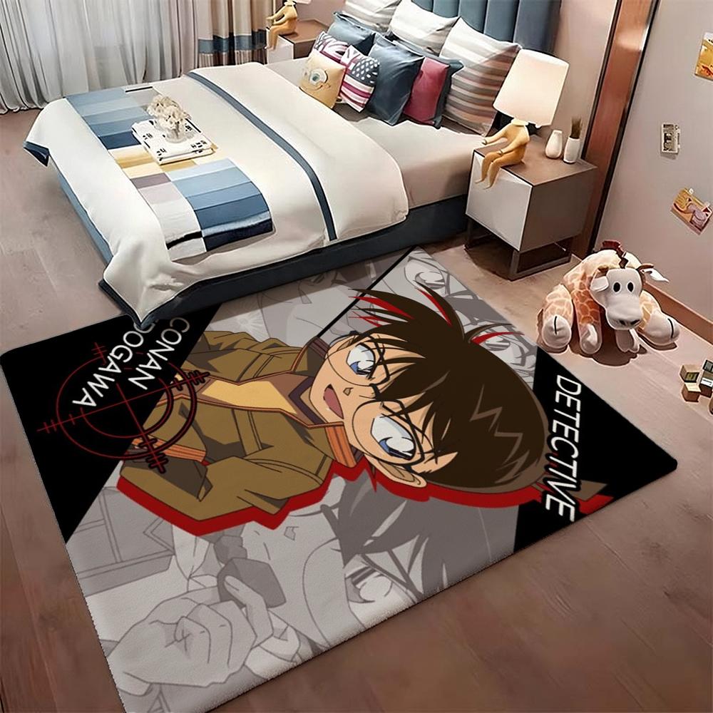 Detective Conan Anime Character Collection Theme Rug Thick Nonslip Carpet For Kids Bedroom Play Area Home Party Decor Great Holiday Gift