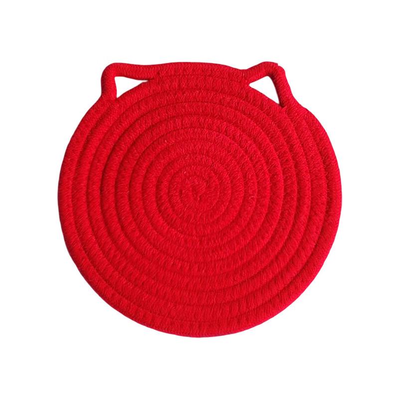 abay Cat Ear Cotton Rope Placemat & Coaster