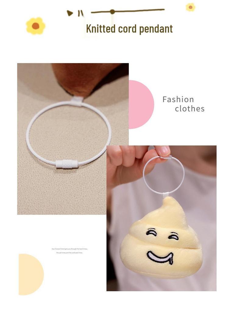 Creative Cute Poop Plush Keychain - Small Pendant Toy Doll and Photo Prop for Men