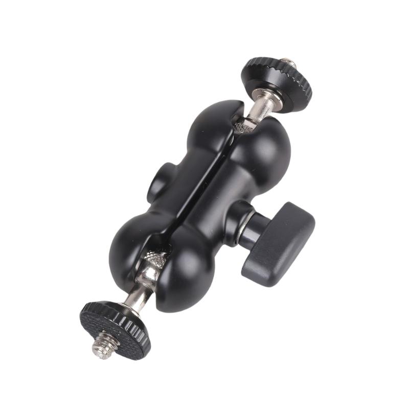 

Flexible Articulating Arm with Double Ball Head Aluminum with 1/4inch Screw Hole for Camera Monitor LED Light 1