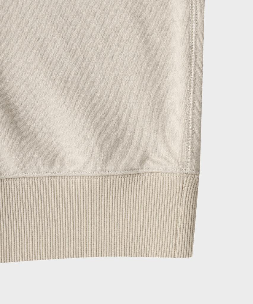 TAILDERN Paul Cotton Quarter Zip-Up Sweatshirts Beige