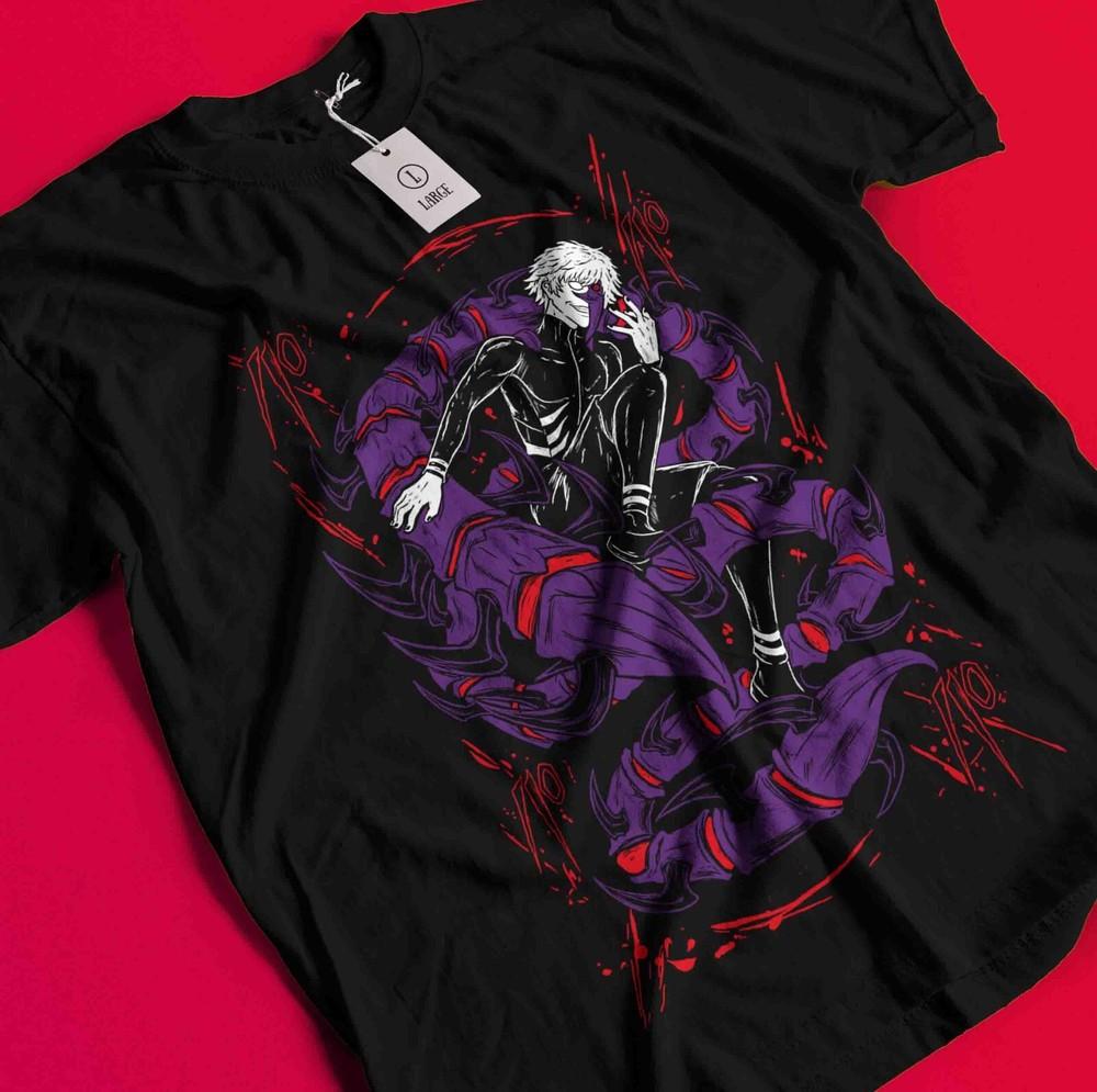 

Tokyo Ghoul T-Shirt Ken Kaneki Shirt Juuzou Suzuya Tshirt Touka Kirishima Horror AA285 2XL