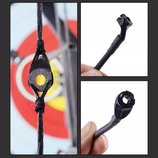 Streng Kikkhull Gummi Slange Compoundbue Streng Kikkhull Bueskyting Peep Sights Slange for Jakt Skyting Mål Tilbehør