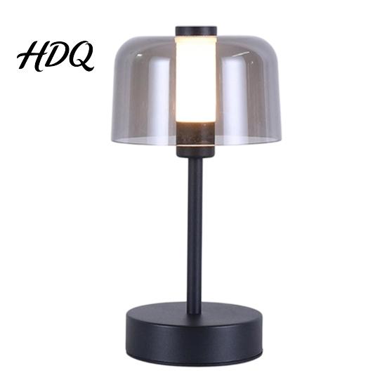 Outdoor Dining Table Light Cordless LED Lamp Portable Rechargeable Desk with Handle Stepless Dimming Nightstand Lamp Touch Control Modern Minimalist