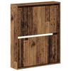 Wall Mounted Shoe Cabinet ZWOLLE 71 X 17 X 86 Cm Reclaimed Wood