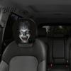 Removable Headrest Cover Ghost Face Car Covers Scary Seat Adjustable Protector Universal Stretchy Accessory for Most Cars