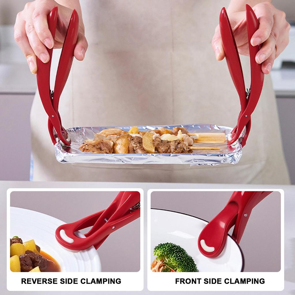 Pan Gripper Anti-Scalding Plate Clip Non-Slip Heat-Resistant Reusable Grip For Cooking Kitchen Dishes Microwave Counter Food