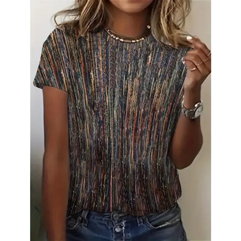 

Женская футболка с коротким рукавом, свободного кроя, с круглым вырезом, с принтом в стиле ретро 6xl