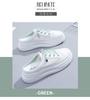 Little white shoes women's 2025 new summer versatile one-pedal outer wear fashionable, comfortable and wear-resistant niche women's shoes