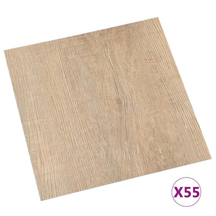 VidaXL 55x Self-Adhesive Floor Planks Flooring Tile Living Room Bedroom House 324664