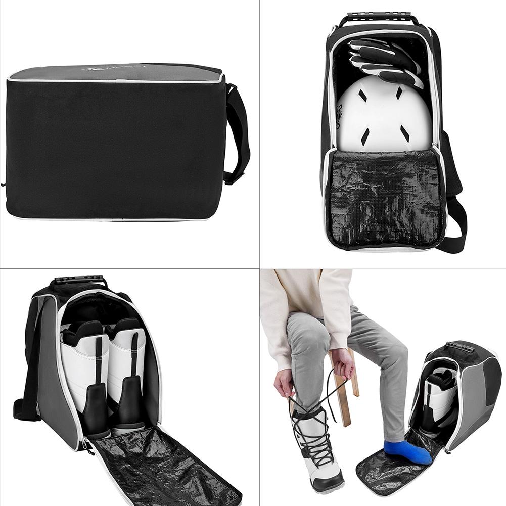Winter Portable Ice Ski Snow Boots Bag Accessories Professional Skating Shoes Storage Bag Unisex Non-slip for Ski Helmet Gloves