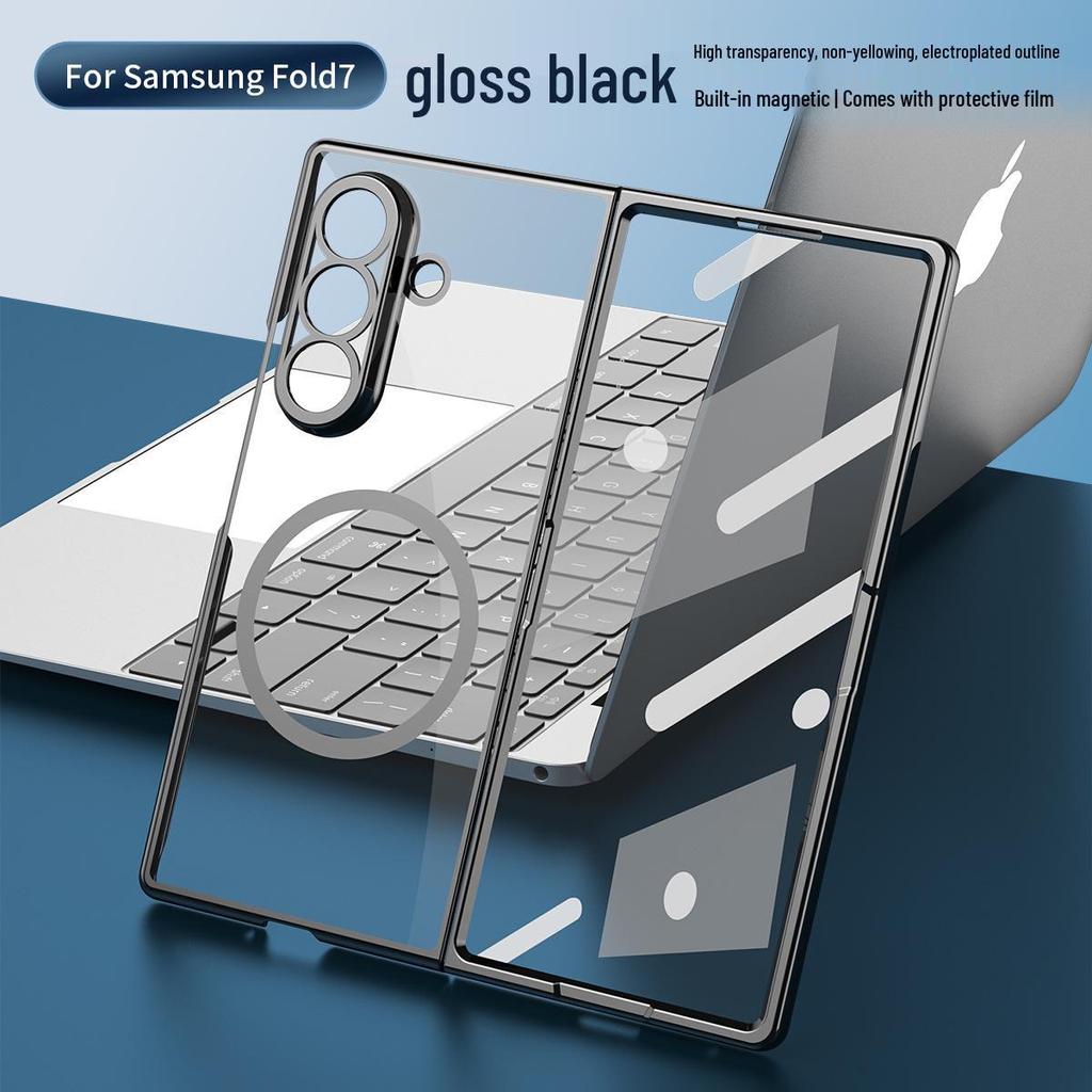 Samsung Z Fold7 Case: High-Transparency, Anti-Drop, Magnetic Film-Integrated Protective Cover