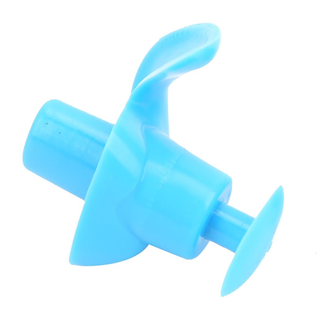 Silicone Waterproof DustProof Spiral Earplug for Children and Adults Swimming Accessory(Blue )