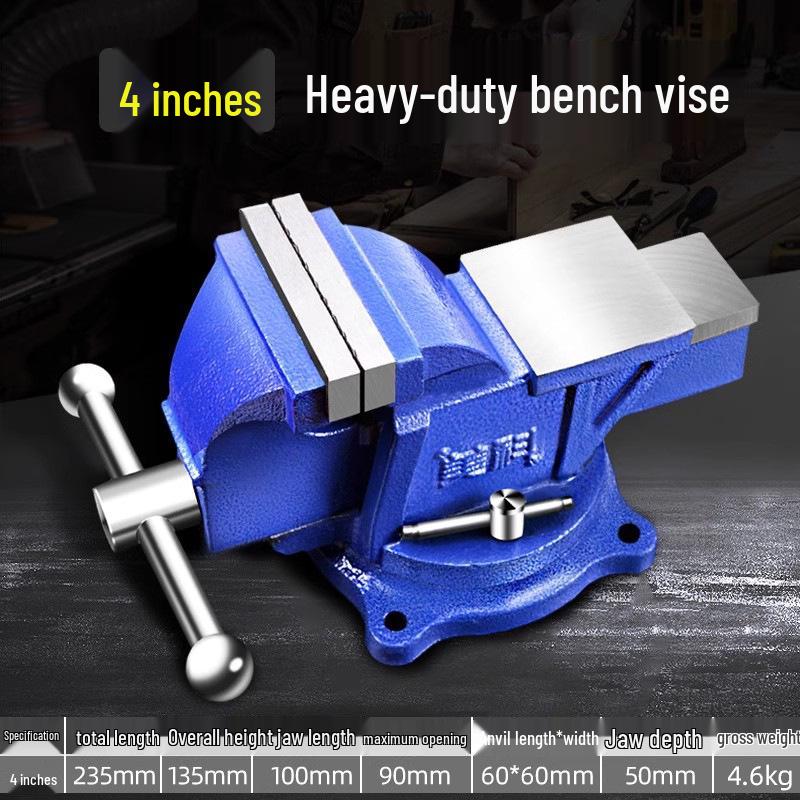 Meike Heavy-Duty 6-Inch Multifunctional Bench Vise for Workbench