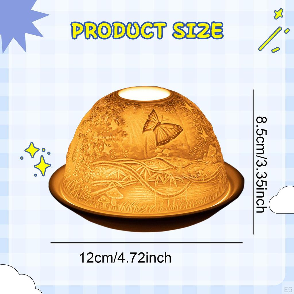 Candle Holder for Tea Light, Bowl Design Tabletop Use, Ideal Weddings And Home