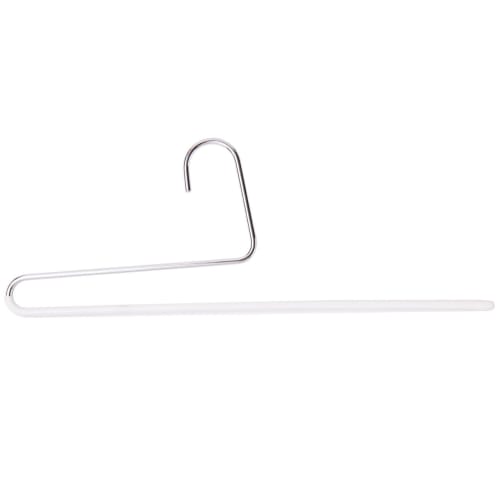 MAWA Single Pants Hangers, Set of 10, White