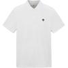 Outdoor Casual Solid Color Short Sleeve Polo Shirt Men Tops White A62T5-100