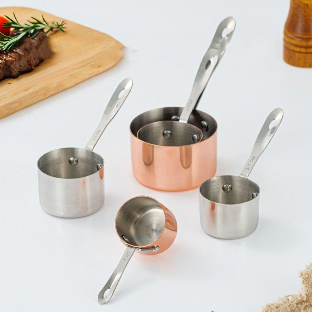 Portable Mini Sauce Pan Reusable Non Stick Stainless Steel Seasoning Box Household Long Handle Condiment Containers