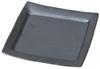 Rounded Square Plate X X Medium Square Plate by Setomonohonpo Silver-black [24.5 22.8 2.3cm]