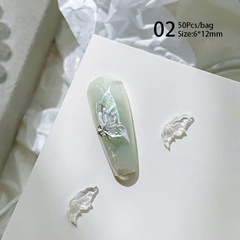 50 ks mini kosočtvercové kamínky na nehty s plochým dnem, AB barva, zdobení nehtů, křišťálové drahokamy, oslnivá manikúra, 3D dekorace na nehty