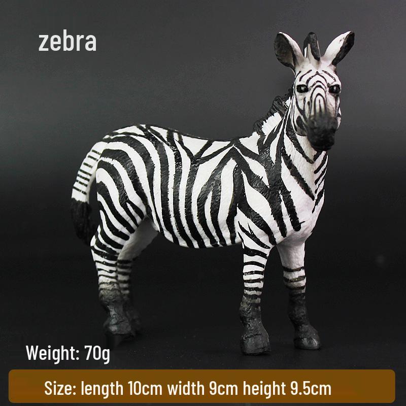 Wildlife Zebra Model: African Safari-Themed Plastic Toy for Kids