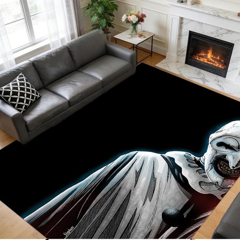 Crystal Velvet Rug Soft Non Slip Indoor Floor Mat Home DecorTerrifier Art the Clown