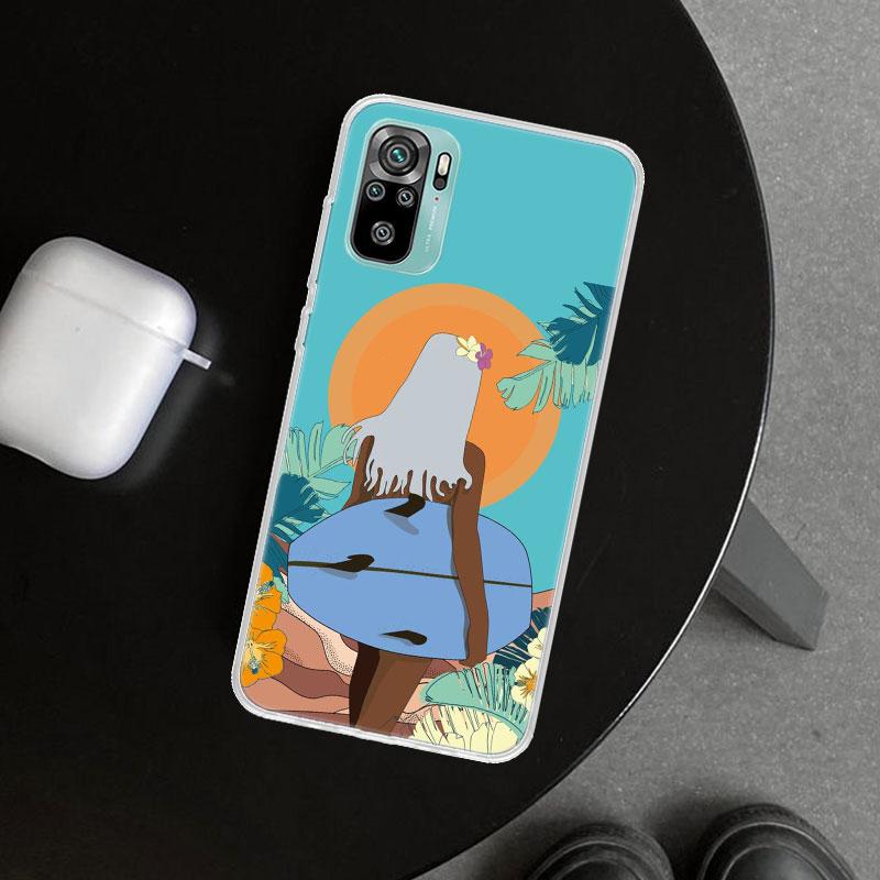Surf Board Aesthetic Phone Case Cover for Xiaomi Redmi Note 15 14 13 12 11 Pro Plus 14S 12S 11S 11T 11E 10S 10 Customized Fundas