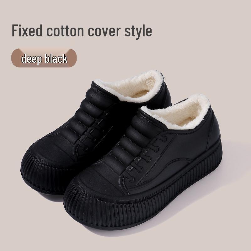 Women's Waterproof Non-Slip Hidden Heel Rain Boots - Fashionable Slip-On Short Tube Shoes