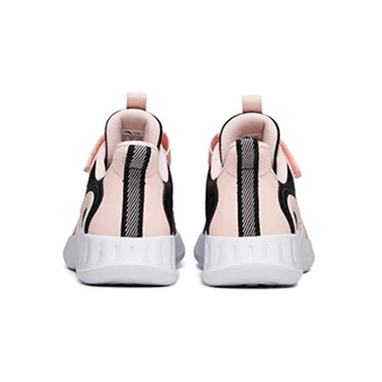 Anta Kids Velcro Non-Slip Durable Low-Top Running Shoes Kids Sneakers Black Pink A322135569-2