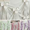 Faux Pearl Bowknot Banner Hanging Pendant Reusable Bow Beaded Garland  Birthday Decor