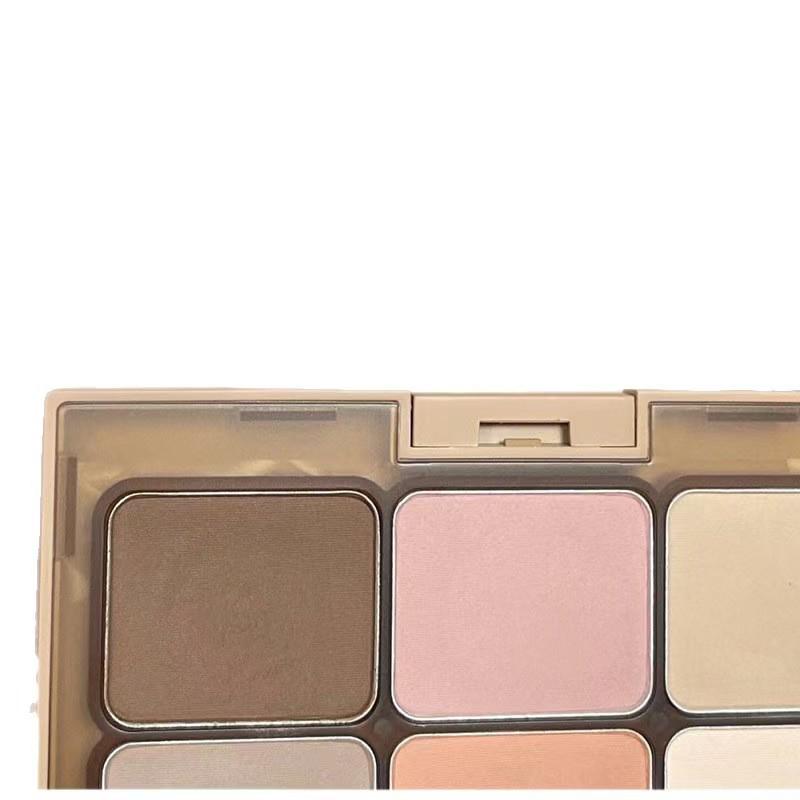 DIKALU Elegant Six-Color All-in-One Eyeshadow, Blush, Contour & Highlighter Palette in Matte Earth Tones