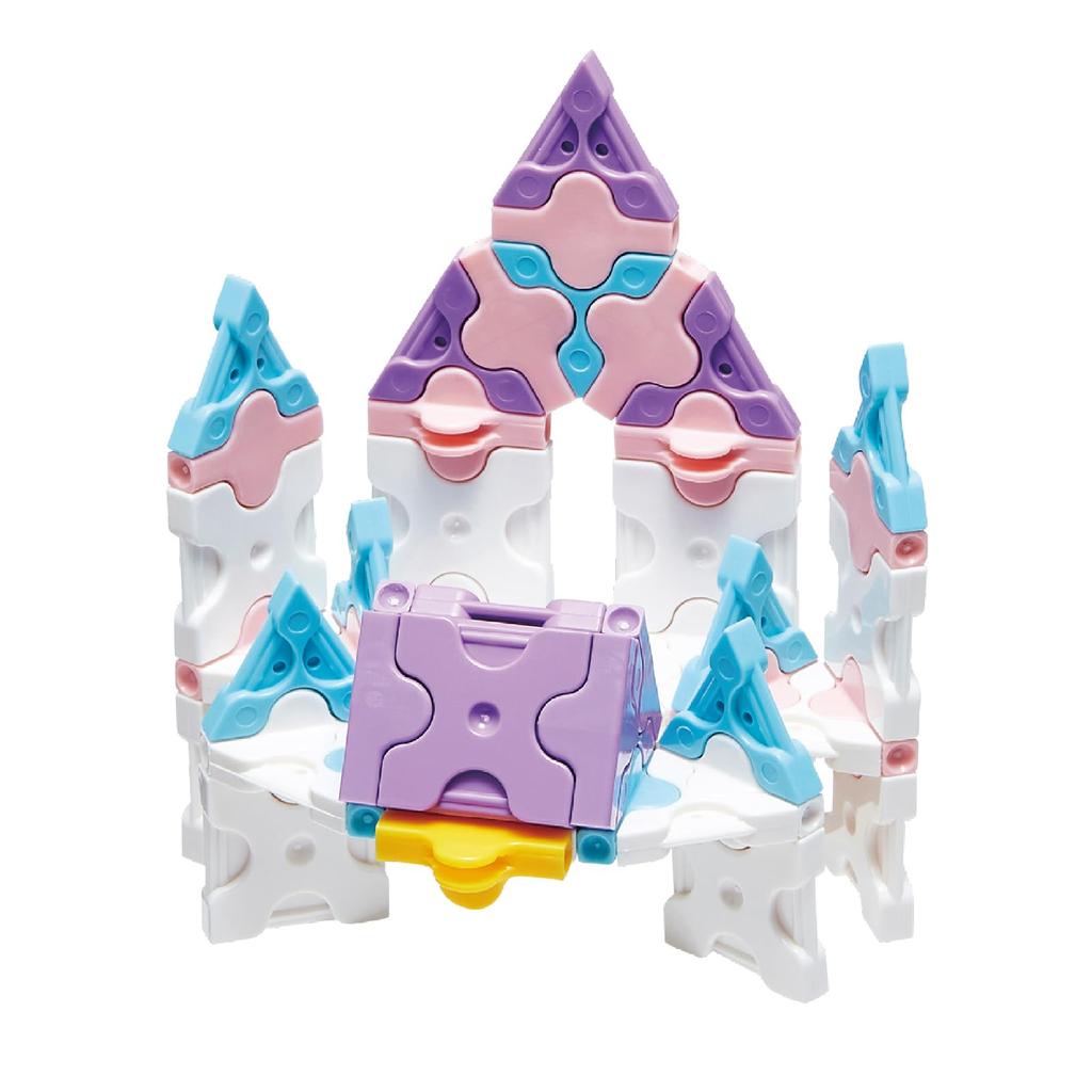 Yoshiritsu LaQ Sweet Collection Twinkle Castle Plastic Container L009197 Ver. (700pcs) [New Specifications]