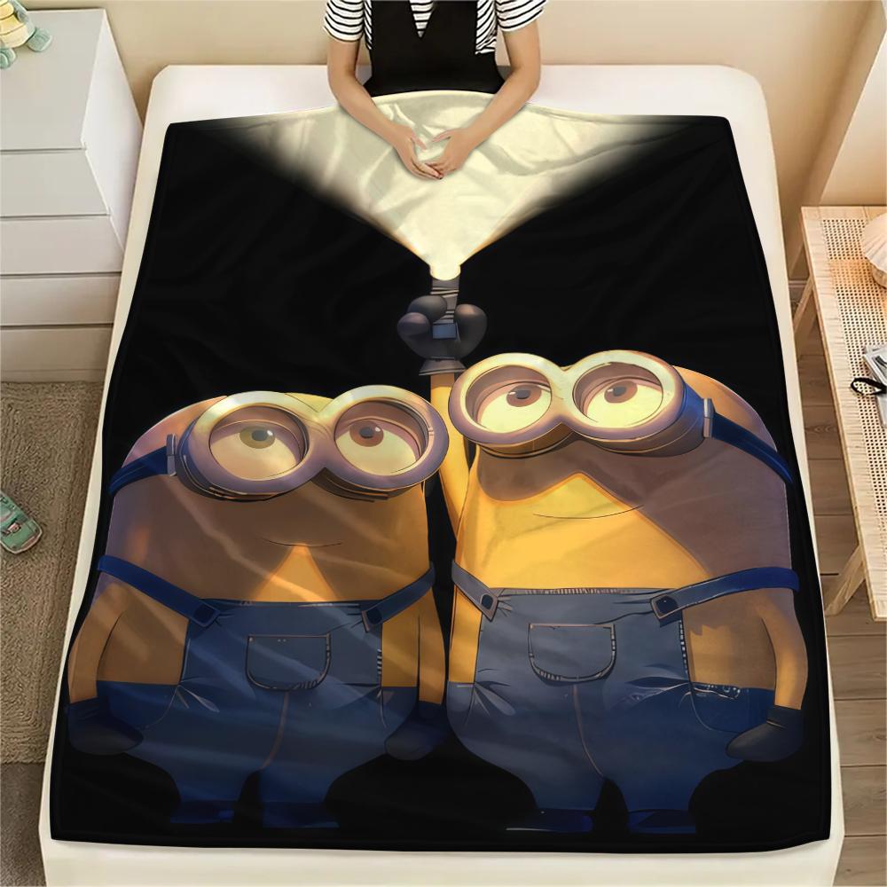 

Minions Jumping Funny Pose Blanket, Cozy Warm Touch, Indoor Home Decor, Fan Gift.chl 75x90cm