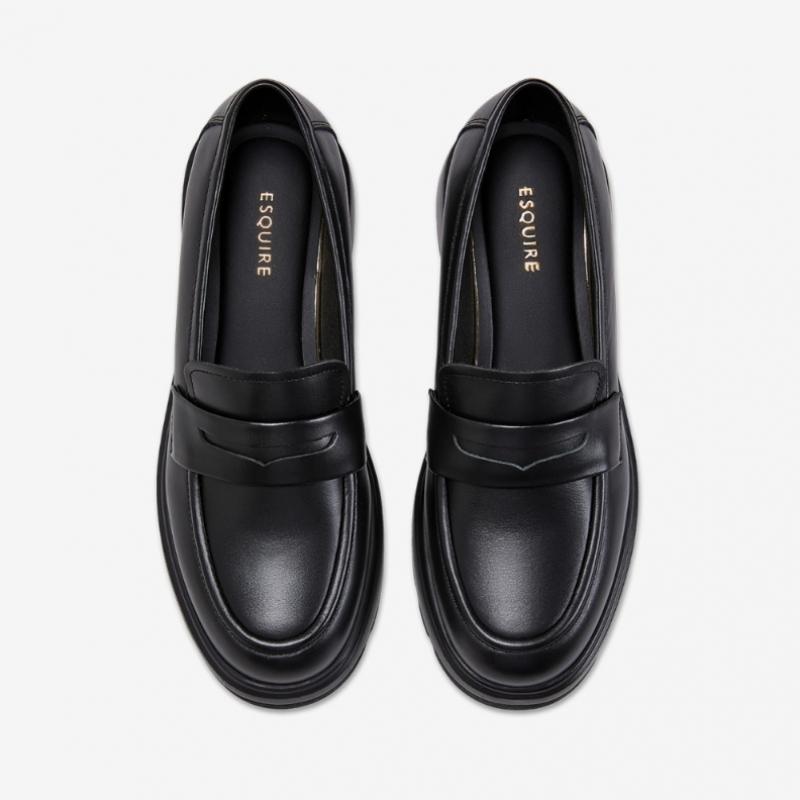 ESquire Women S baSic Platform loaferS Black