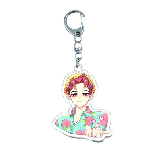 Yousheng Hexenjäger Schlüsselanhänger Reichhaltige Charaktermodellierung Leichter Tragbarer Schlüsselanhänger Lebendige Farbe Anime Mädchen Anhänger Schlüsselhalter