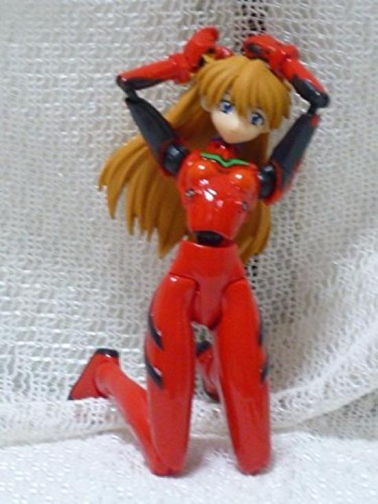 Revoltech Miniature Soryu Asuka Langley Monthly EVA 5th Special Edition Neon Genesis Evangelion The Last Shishi Strategy Special Bag "CR