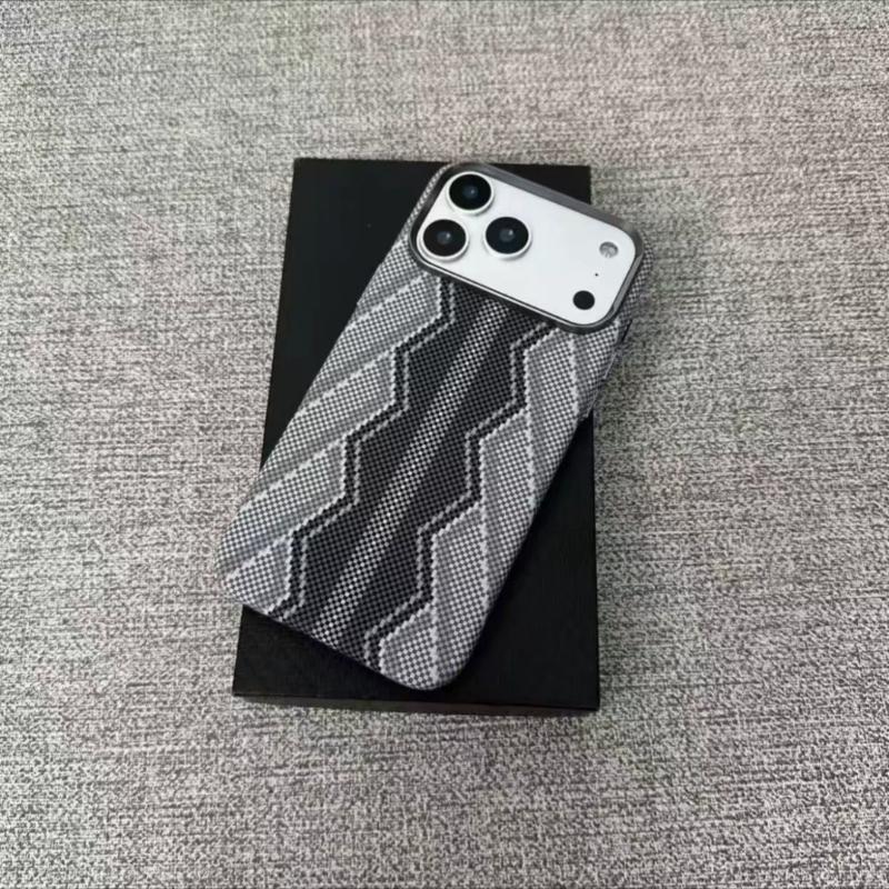 High Quality Carbon Fiber Pattern for Magsafe Phone Case for IPhone 17 Pro Max 16 15 Pro Magnetic Charge Anti-drop Protect Cover